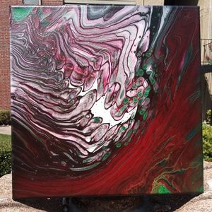 Acrylic Abstract hand painted artwork